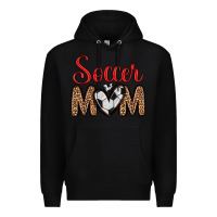 Black soccer mom Premium Hoodie - Zillion Design Studio