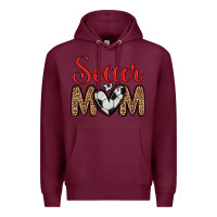 Burgundy soccer mom Premium Hoodie - Zillion Design Studio