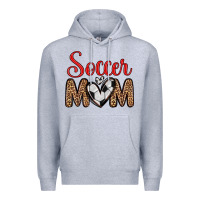 Heather Grey soccer mom Premium Hoodie - Zillion Design Studio