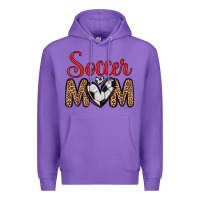 Purple soccer mom Premium Hoodie - Zillion Design Studio