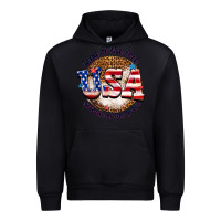 Black land of the free usa because of the brave billie w Urban Hoodie - texasbilliewilder