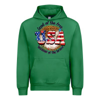 Emerald land of the free usa because of the brave billie w Urban Hoodie - texasbilliewilder