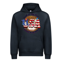 Navy land of the free usa because of the brave billie w Urban Hoodie - texasbilliewilder