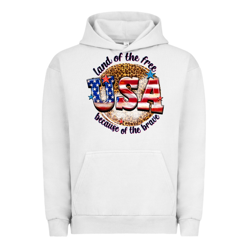 Land Of The Free Usa Because Of The Brave Billie W Urban Hoodie by texasbilliewilder | Teevron