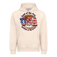 Sandshell land of the free usa because of the brave billie w Urban Hoodie - texasbilliewilder