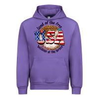 Tulip land of the free usa because of the brave billie w Urban Hoodie - texasbilliewilder