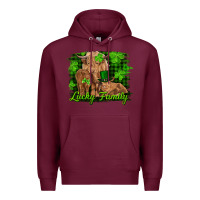 Burgundy st patrick's day lucky cow family Premium Hoodie - RanaPortraitStore