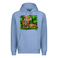 Colony Blue st patrick's day lucky cow family Premium Hoodie - RanaPortraitStore
