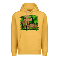 Mustard st patrick's day lucky cow family Premium Hoodie - RanaPortraitStore