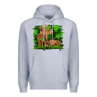 Heather Grey st patrick's day lucky cow family Premium Hoodie - RanaPortraitStore