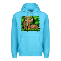 Ocean Blue st patrick's day lucky cow family Premium Hoodie - RanaPortraitStore