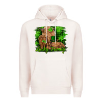 Pale Pink st patrick's day lucky cow family Premium Hoodie - RanaPortraitStore