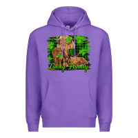 Purple st patrick's day lucky cow family Premium Hoodie - RanaPortraitStore