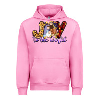 Fuchsia Pink joy to the world Urban Hoodie - Zillion Design Studio