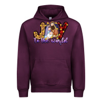 Mauve Wine joy to the world Urban Hoodie - Zillion Design Studio