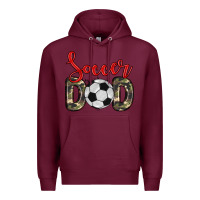 Burgundy soccer dad Premium Hoodie - Zillion Design Studio