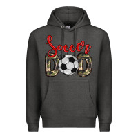 Charcoal Heather soccer dad Premium Hoodie - Zillion Design Studio
