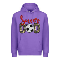 Purple soccer dad Premium Hoodie - Zillion Design Studio