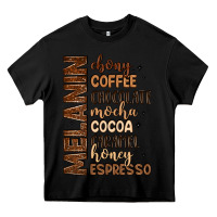 Black melanin shades of brown Heavy Core Tee - LillyAllenDesigns