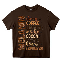 Chocolate Brown melanin shades of brown Heavy Core Tee - LillyAllenDesigns