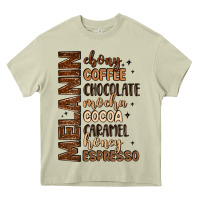 Mossy melanin shades of brown Heavy Core Tee - LillyAllenDesigns