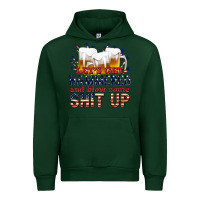 Forest Green lets get hammered Urban Hoodie - texasbilliewilder
