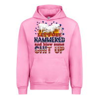 Fuchsia Pink lets get hammered Urban Hoodie - texasbilliewilder