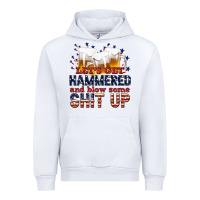 White lets get hammered Urban Hoodie - texasbilliewilder