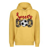 Antique Gold soccer dad Premium Hoodie - Zillion Design Studio