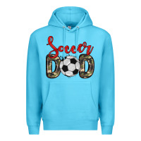 Ocean Blue soccer dad Premium Hoodie - Zillion Design Studio