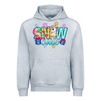 Heather Grey snow cute with unicorn Urban Hoodie - Zillion Design Studio