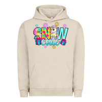 Pigment French Oak snow cute with unicorn Urban Hoodie - Zillion Design Studio