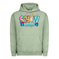 Pigment Oil Green snow cute with unicorn Urban Hoodie - Zillion Design Studio