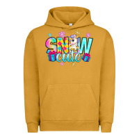 Pigment Peanut Butter snow cute with unicorn Urban Hoodie - Zillion Design Studio