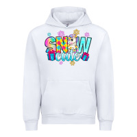 White snow cute with unicorn Urban Hoodie - Zillion Design Studio