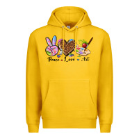 Lemon peace love art Premium Hoodie - texasbilliewilder