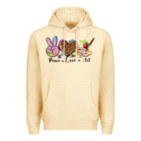 Pina Colada peace love art Premium Hoodie - texasbilliewilder
