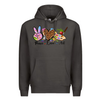 Smoke peace love art Premium Hoodie - texasbilliewilder