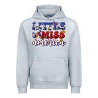 Heather Grey little miss america Urban Hoodie - texasbilliewilder