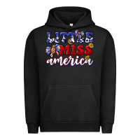Pigment Black little miss america Urban Hoodie - texasbilliewilder