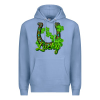 Colony Blue lucky shamrock horseshoe Premium Hoodie - RanaPortraitStore