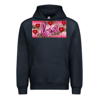 Navy Valentine's Day Love Balloon Heart Balloons Urban Hoodie - RanaPortraitStore