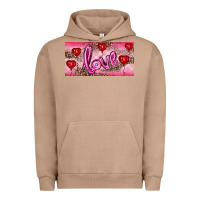 Pigment Burro Valentine's Day Love Balloon Heart Balloons Urban Hoodie - RanaPortraitStore