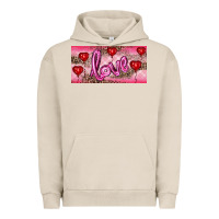 Pigment French Oak Valentine's Day Love Balloon Heart Balloons Urban Hoodie - RanaPortraitStore