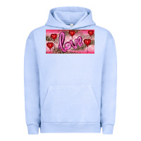 Pigment Grape Ice Valentine's Day Love Balloon Heart Balloons Urban Hoodie - RanaPortraitStore