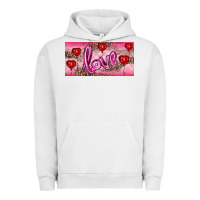 Pigment Lunar Rock Valentine's Day Love Balloon Heart Balloons Urban Hoodie - RanaPortraitStore