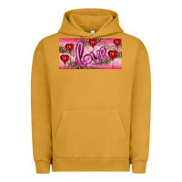 Pigment Peanut Butter Valentine's Day Love Balloon Heart Balloons Urban Hoodie - RanaPortraitStore