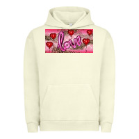 Pigment Pistachio Valentine's Day Love Balloon Heart Balloons Urban Hoodie - RanaPortraitStore