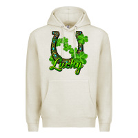 Oatmeal Heather lucky shamrock horseshoe Premium Hoodie - RanaPortraitStore