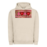 Pigment French Oak Valentine's Day Xoxo Urban Hoodie - RanaPortraitStore